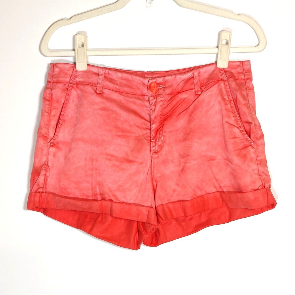 Bella Dahl Coral Tencel Shorts 29 Cuffed Soft Coastal Chic Summer Clean Girl